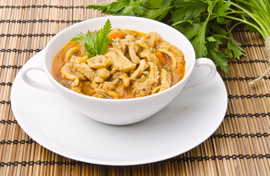 Traditional  tripe soup