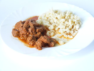 Beef stew with dumplings