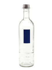 clear glass bottle