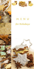 gingerbread menu background