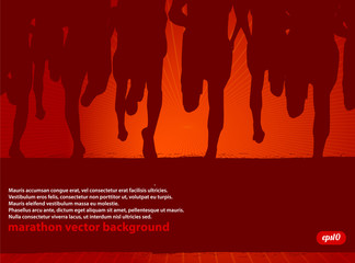 Vector Marathon Runners - 41813679