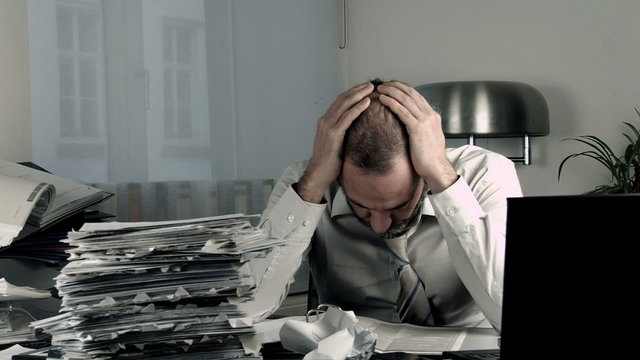 desperate businessman - office