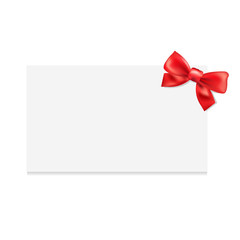 Blank Gift Tag With Bow