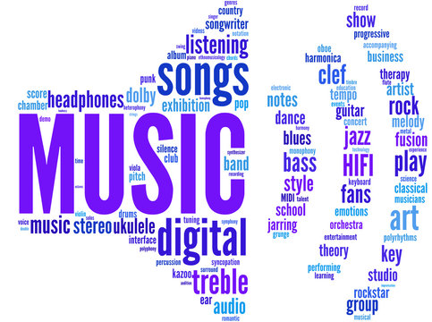 audio symbol tagcloud