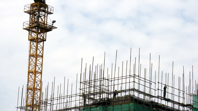 Time lapse of construction