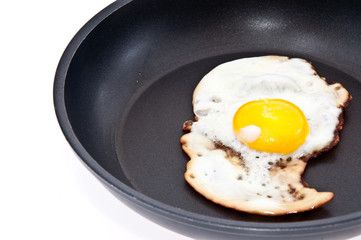 Fried egg in a skillet