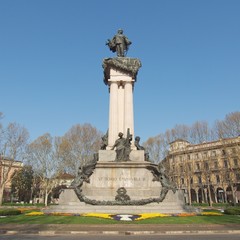 Fototapeta na wymiar Vittorio Emanuele II statue