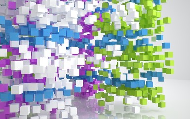 Color abstract architecture