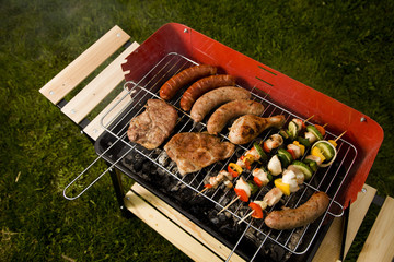 Grill in garden