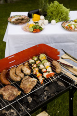 Grill in garden