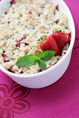strawberries and rhubarb