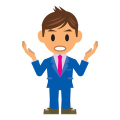 ビジネスマン イラスト 話す
