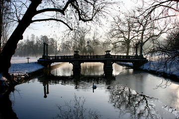 Pont du ch&acirc;teau en hiver