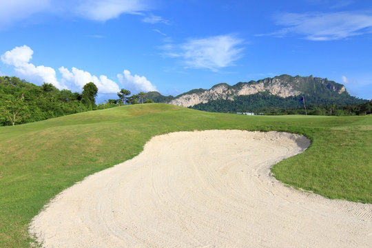 Beautiful golf course. .