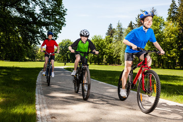 Family biking