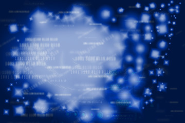 Colorful abstract blue background, Digital Style