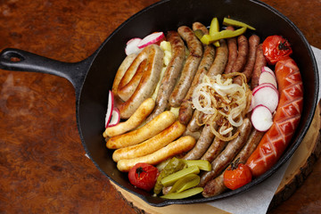 different kinds of sausages