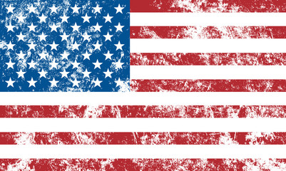 Fototapeta premium drapeau américain usé