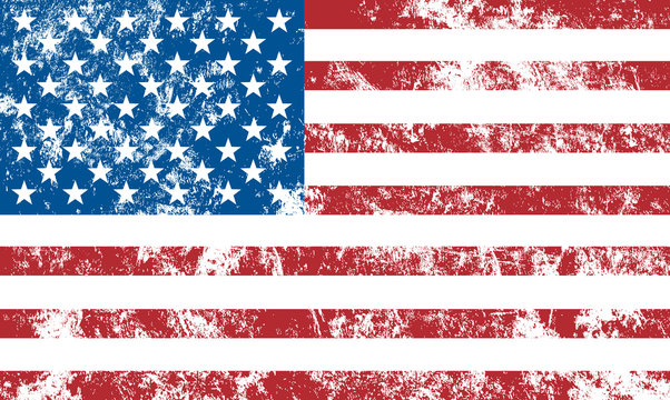 drapeau am&eacute;ricain us&eacute;