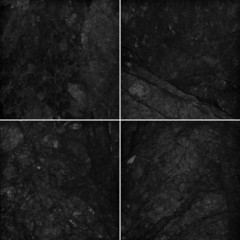Naklejka premium Four different black marble texture (high res)