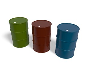 3 colors oil drum