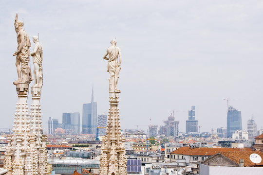 Veduta dal Duomo di Milano