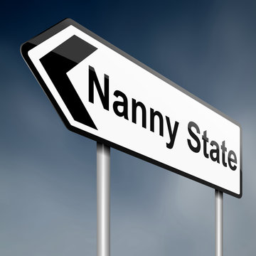 Nanny State Concept.