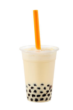 Bubble Tea mit exaktem Beschneidungspfad