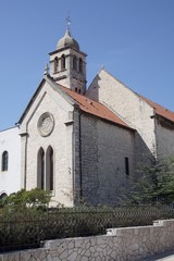 Fototapeta na wymiar Kościół Franciszkanów w chorwackim miastem Sibenik