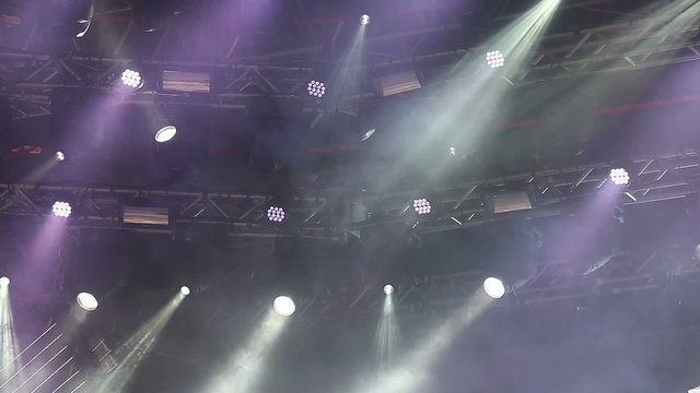 Lighting system on stage