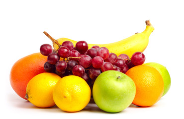 Naklejka na ściany i meble fruits isolated on white