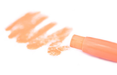 foundation/concealer pencil with stroke on white
