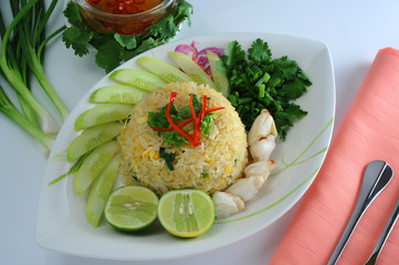 Fried rice with crab