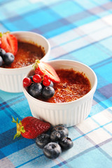 Creme brulee (cream brulee, burnt cream)