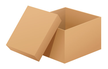 Box on white
