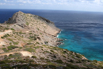 creta elounda paradiso marino scogliera