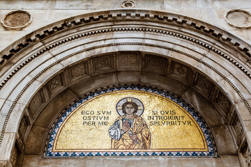 Obraz premium Golden Mural in the Euphrasian Church, Porec, Croatia