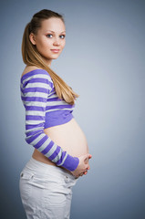 pregnant woman IV - obrazy, fototapety, plakaty