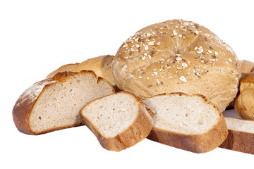 Bakery and bread on each other.