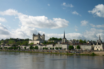 Fototapeta premium medieval castle of Samur, Loire valley, France