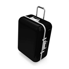 Black Suitcase isolated on white background