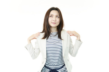 寛ぐオフィスレディー