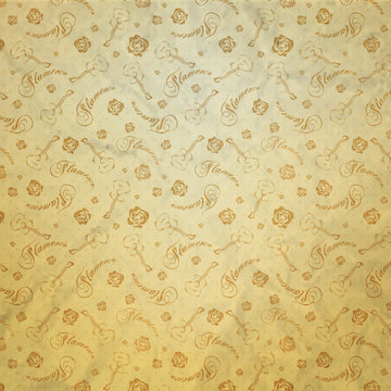 Flamenco seamless pattern
