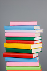 Stack of colorful books