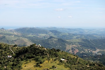 Fototapeta premium View of mountains near Gaucin, Spain © Arena Photo UK