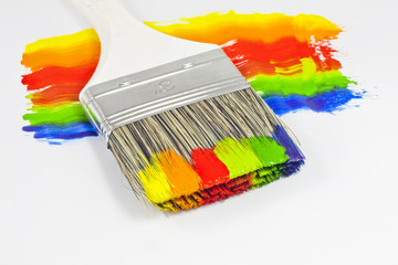 Paint brush colorful