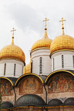Arkhangelsk cathedral in Kremlin, Moscow, Russia