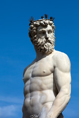 Fototapeta premium Fountain of Neptune in the Piazza della Signoria, Florence