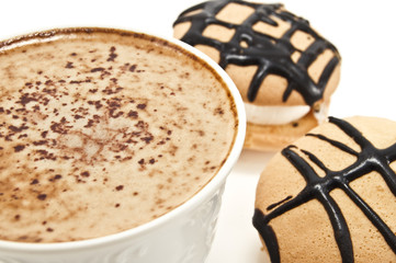 cappuccino and cookies