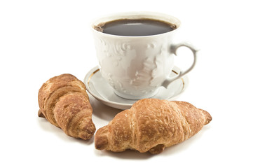 coffee and croissants